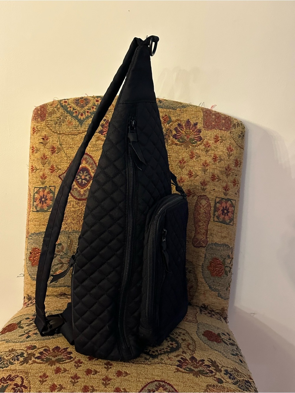 Vera Bradley Quilted Sling Bag - Black - Picture 4 of 13